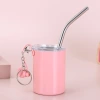 Amazon stainless steel ring mug with straw, insulated cup, portable mini handle car cup for both car and outdoor use Application Scenario